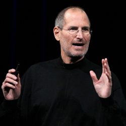 SAN FRANCISCO - JANUARY 27:  Apple Inc. CEO Steve Jobs announces the new iPad as he speaks during an Apple Special Event at Yerba Buena Center for the Arts January 27, 2010 in San Francisco, California. Apple introduced its latest creation, the iPad, a mobile tablet browsing device that is a cross between the iPhone and a MacBook laptop.  (Photo by Justin Sullivan/Getty Images)